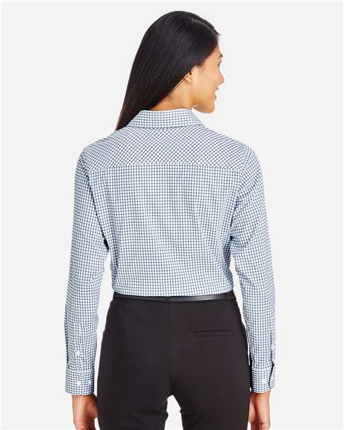 Devon & Jones Women's CrownLux Performance® Micro Windowpane Woven Dress Shirt DG540W