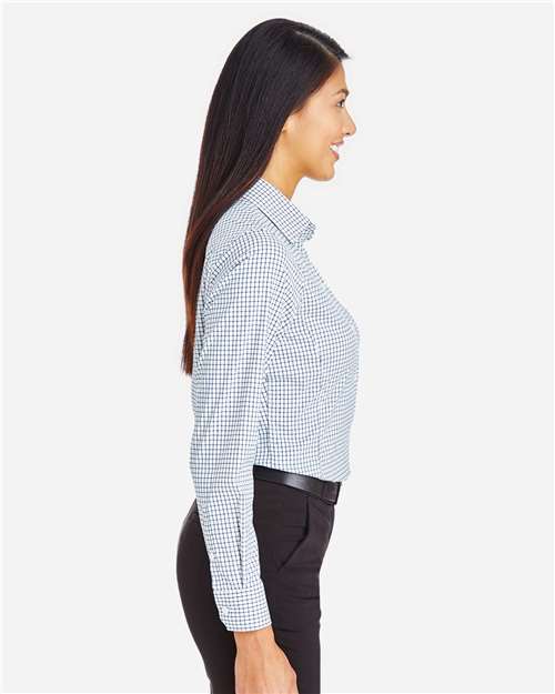 Devon & Jones Women's CrownLux Performance® Micro Windowpane Woven Dress Shirt DG540W