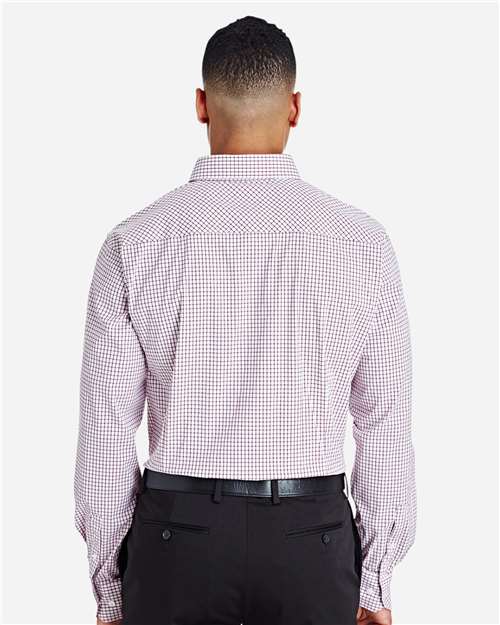 Devon & Jones Men's CrownLux Performance® Micro Windowpane Woven Dress Shirt DG540