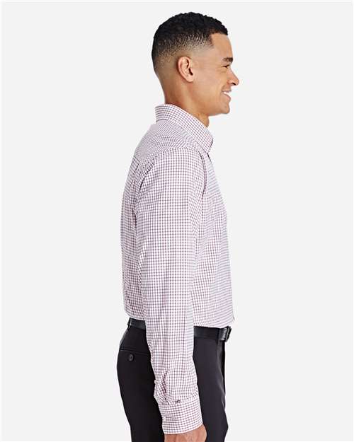 Devon & Jones Men's CrownLux Performance® Micro Windowpane Woven Dress Shirt DG540