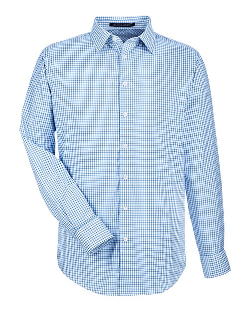Devon & Jones Men's CrownLux Performance® Micro Windowpane Woven Dress Shirt DG540