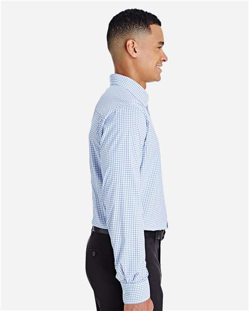 Devon & Jones Men's CrownLux Performance® Micro Windowpane Woven Dress Shirt DG540