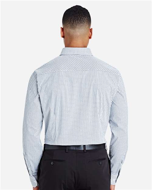 Devon & Jones Men's CrownLux Performance® Micro Windowpane Woven Dress Shirt DG540