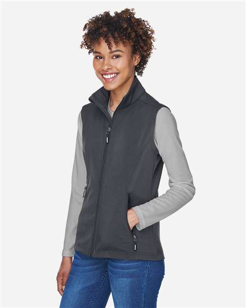 CORE365 Women's Cruise Two-Layer Fleece Bonded Soft Shell Vest CE701W