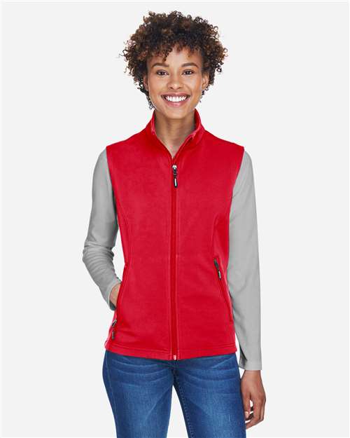 CORE365 Women's Cruise Two-Layer Fleece Bonded Soft Shell Vest CE701W