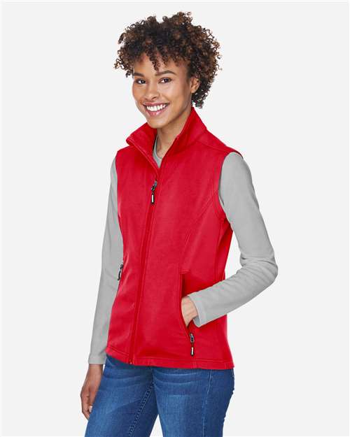 CORE365 Women's Cruise Two-Layer Fleece Bonded Soft Shell Vest CE701W