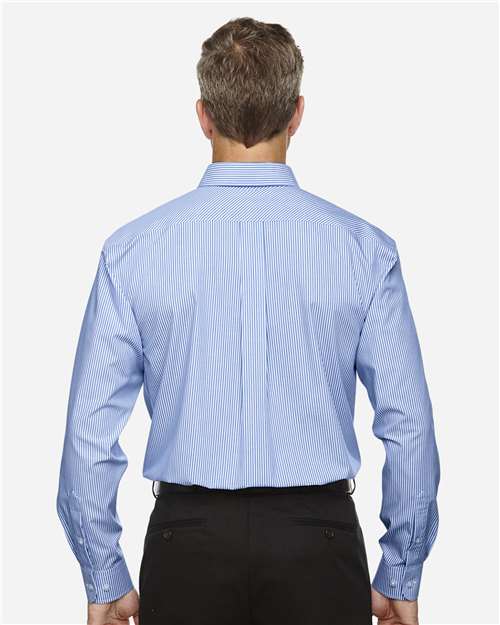 Devon & Jones Men's Crown Collection® Banker Stripe Woven Dress Shirt D645