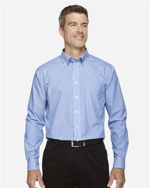 Devon & Jones Men's Crown Collection® Banker Stripe Woven Dress Shirt D645