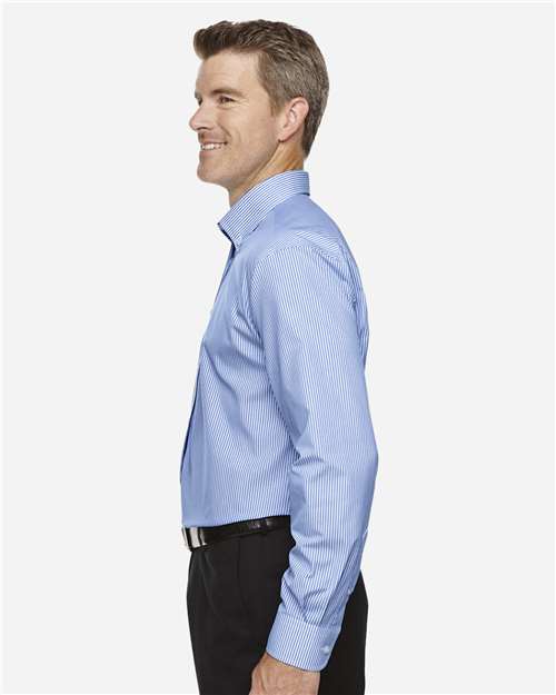 Devon & Jones Men's Crown Collection® Banker Stripe Woven Dress Shirt D645