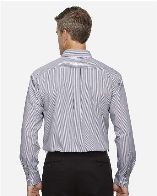 Devon & Jones Men's Crown Collection® Banker Stripe Woven Dress Shirt D645