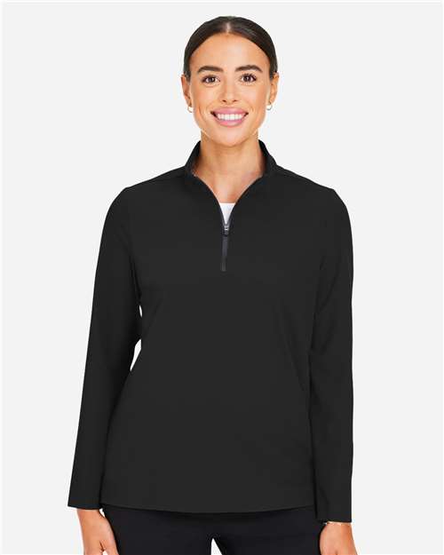Devon & Jones Women's CrownLux Performance® Windsor Welded Quarter-Zip Pullover DG410W