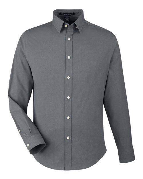 Devon & Jones Men's CrownLux Performance® Spencer Poplin Dress Shirt DG505