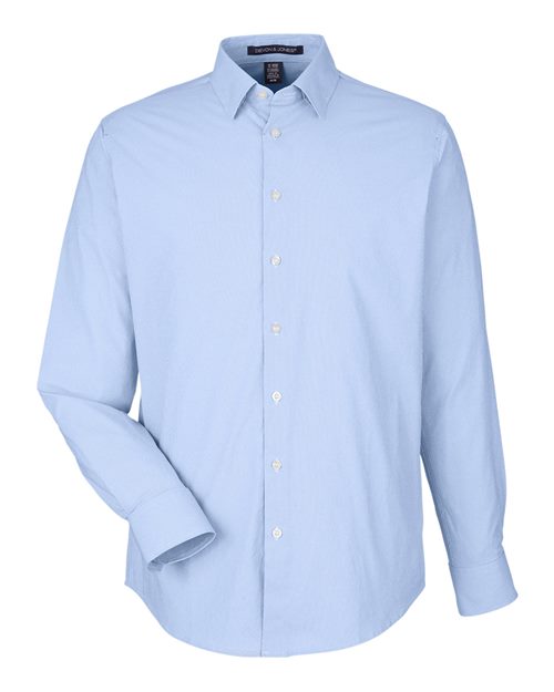 Devon & Jones Men's CrownLux Performance® Microstripe Dress Shirt DG537