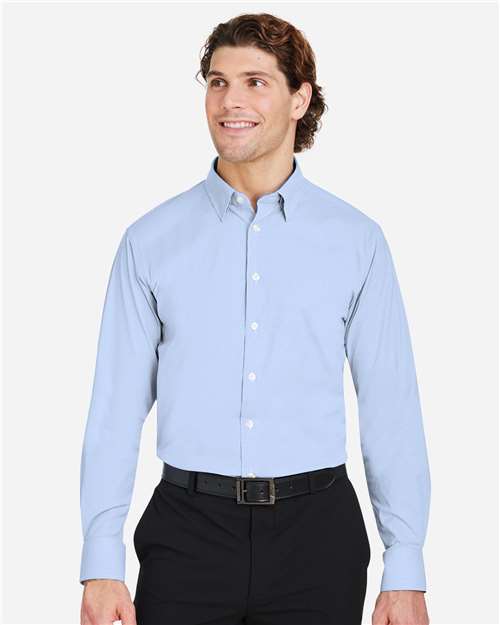 Devon & Jones Men's CrownLux Performance® Microstripe Dress Shirt DG537