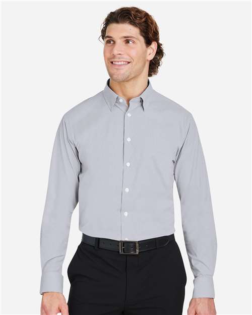 Devon & Jones Men's CrownLux Performance® Microstripe Dress Shirt DG537