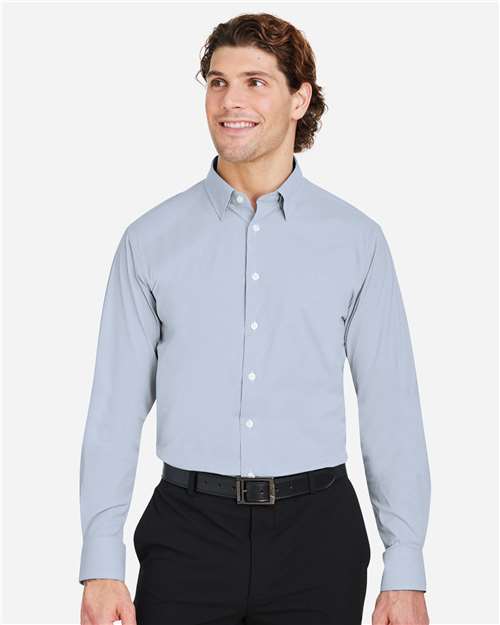 Devon & Jones Men's CrownLux Performance® Microstripe Dress Shirt DG537
