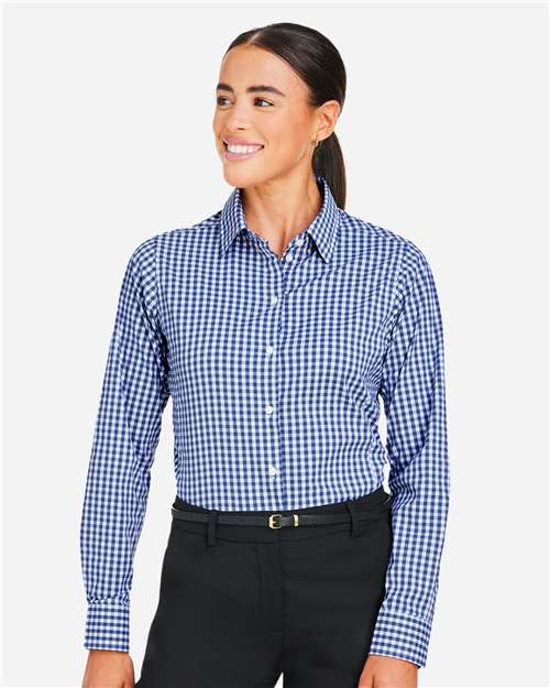 Devon & Jones Women's CrownLux Performance® Gingham Dress Shirt DG536W