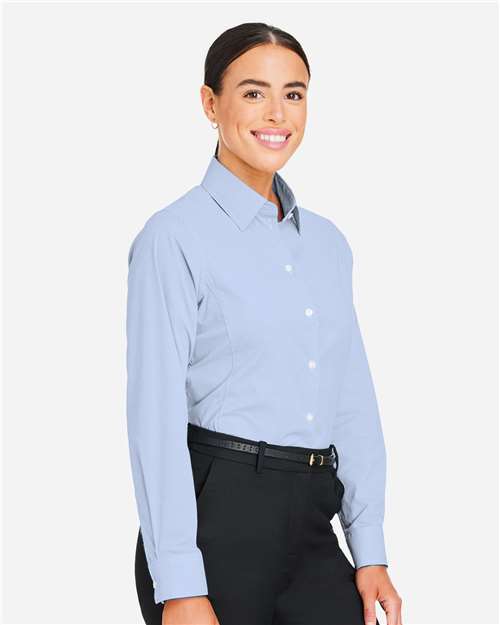 Devon & Jones Women's CrownLux Performance® Microstripe Dress Shirt DG537W