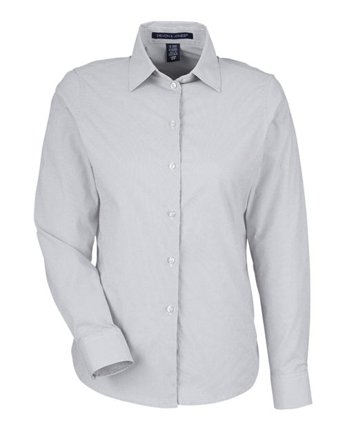 Devon & Jones Women's CrownLux Performance® Microstripe Dress Shirt DG537W