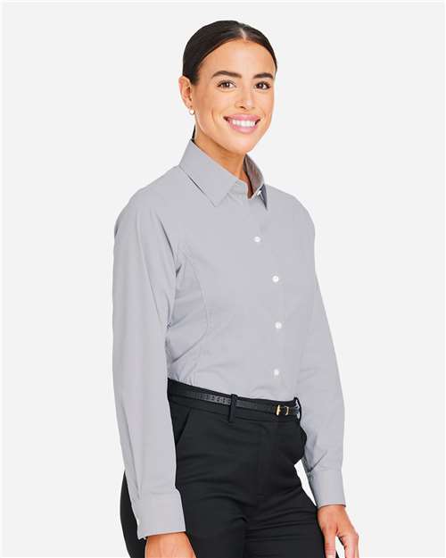 Devon & Jones Women's CrownLux Performance® Microstripe Dress Shirt DG537W