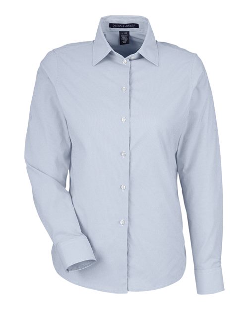 Devon & Jones Women's CrownLux Performance® Microstripe Dress Shirt DG537W