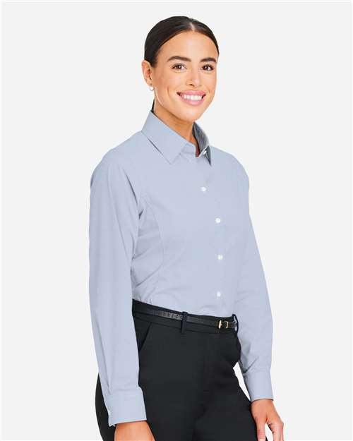 Devon & Jones Women's CrownLux Performance® Microstripe Dress Shirt DG537W