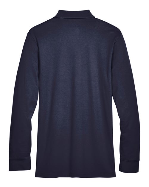Devon & Jones Men's Tall CrownLux Performance® Plaited Long Sleeve Polo DG20LT