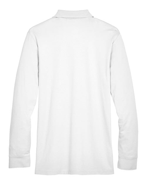 Devon & Jones Men's Tall CrownLux Performance® Plaited Long Sleeve Polo DG20LT