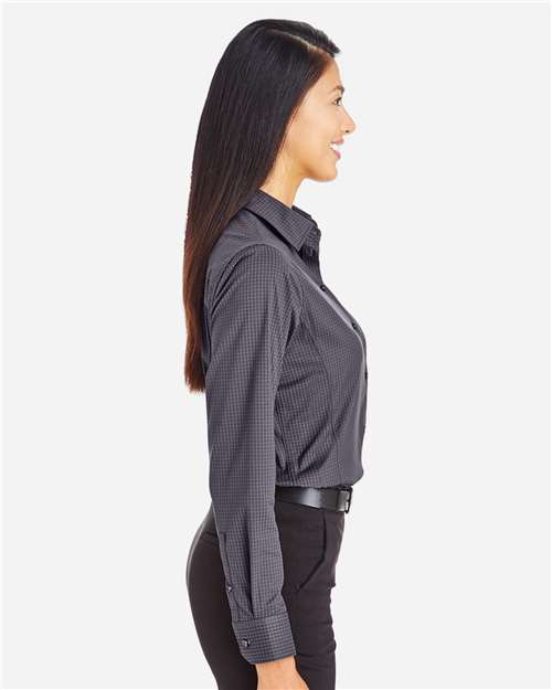 Devon & Jones Women's CrownLux Performance® Tonal Mini Check Woven Dress Shirt DG535W