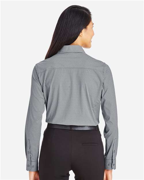 Devon & Jones Women's CrownLux Performance® Tonal Mini Check Woven Dress Shirt DG535W