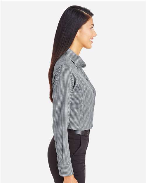 Devon & Jones Women's CrownLux Performance® Tonal Mini Check Woven Dress Shirt DG535W