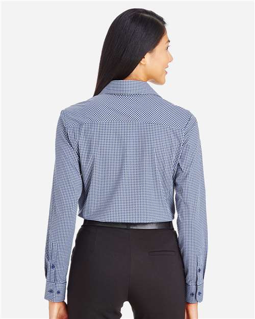 Devon & Jones Women's CrownLux Performance® Tonal Mini Check Woven Dress Shirt DG535W
