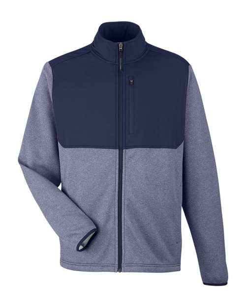 CORE365 Men's Venture Heathered Stripe Hybrid Jacket CE74