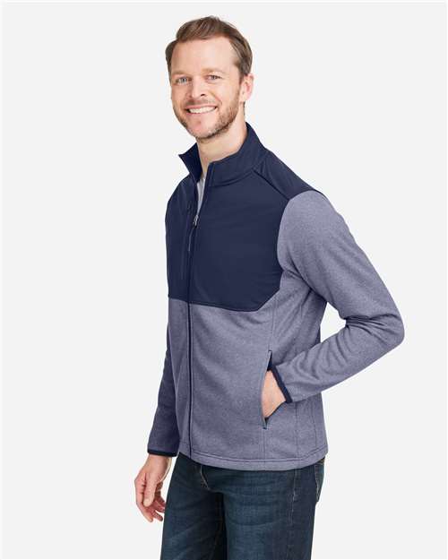 CORE365 Men's Venture Heathered Stripe Hybrid Jacket CE74