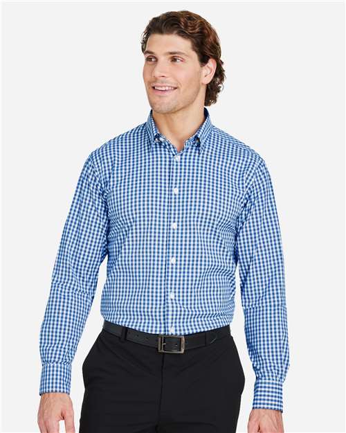 Devon & Jones Men's CrownLux Performance® Gingham Dress Shirt DG536