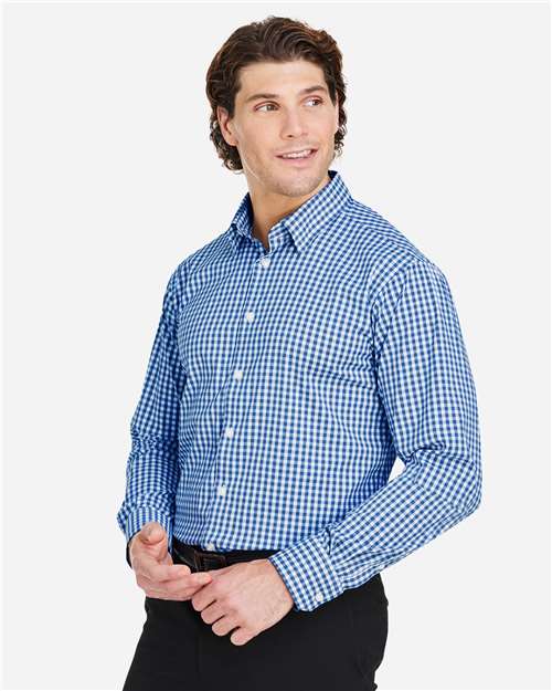Devon & Jones Men's CrownLux Performance® Gingham Dress Shirt DG536
