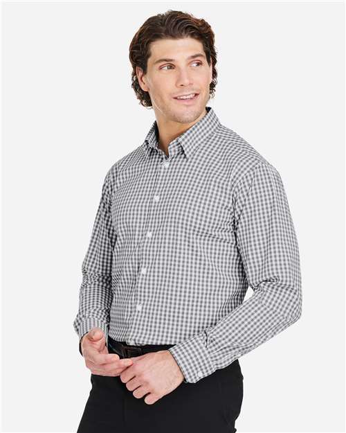 Devon & Jones Men's CrownLux Performance® Gingham Dress Shirt DG536