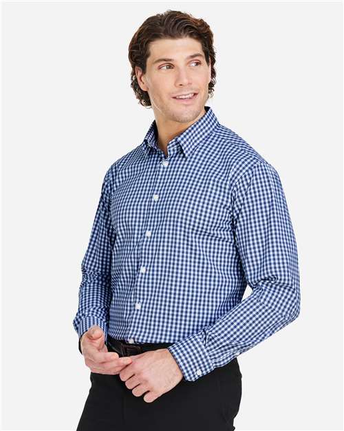 Devon & Jones Men's CrownLux Performance® Gingham Dress Shirt DG536