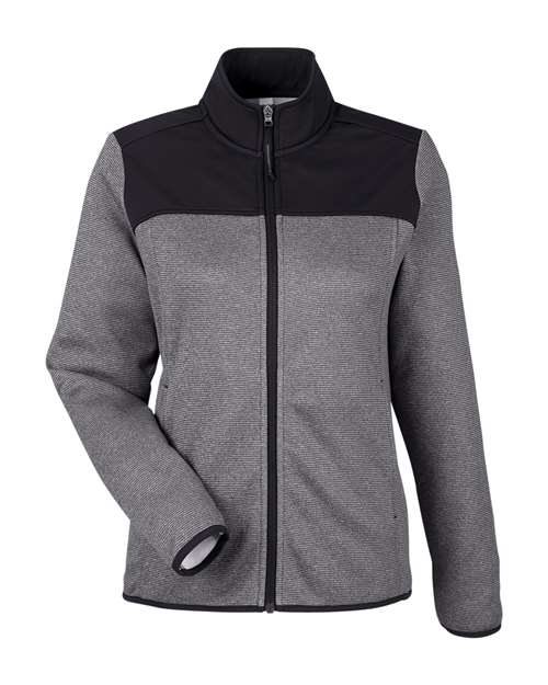 CORE365 Women's Venture Heathered Stripe Hybrid Jacket CE74W