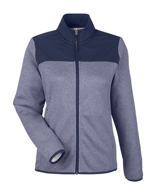 CORE365 Women's Venture Heathered Stripe Hybrid Jacket CE74W