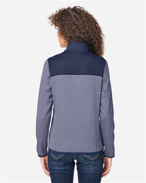 CORE365 Women's Venture Heathered Stripe Hybrid Jacket CE74W
