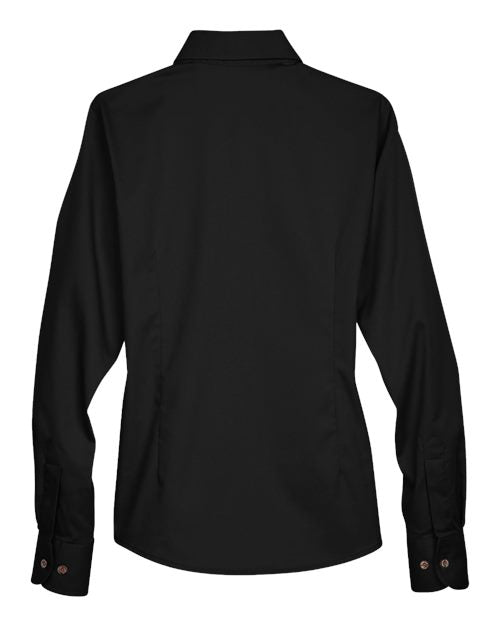 Harriton Women's Easy Blend™ Twill Dress Shirt with Stain-Release M500W