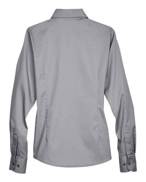 Harriton Women's Easy Blend™ Twill Dress Shirt with Stain-Release M500W
