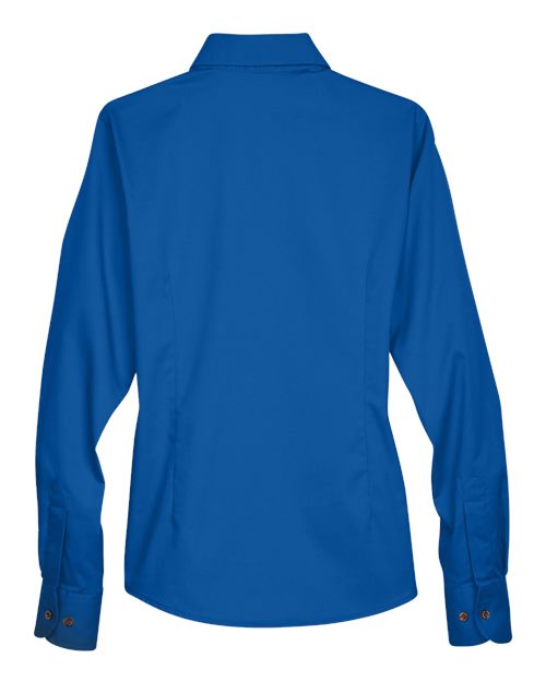 Harriton Women's Easy Blend™ Twill Dress Shirt with Stain-Release M500W