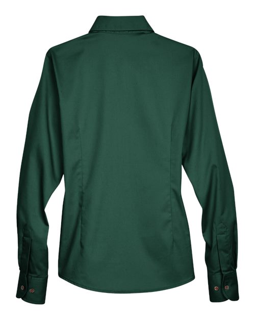 Harriton Women's Easy Blend™ Twill Dress Shirt with Stain-Release M500W