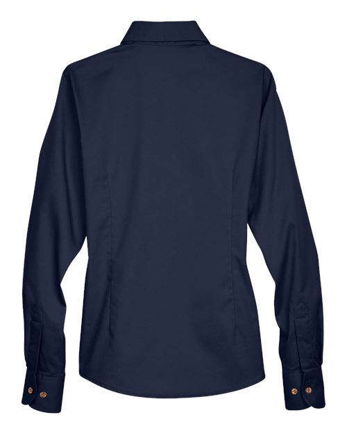 Harriton Women's Easy Blend™ Twill Dress Shirt with Stain-Release M500W
