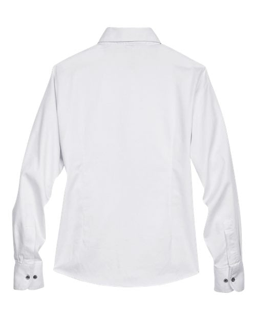 Harriton Women's Easy Blend™ Twill Dress Shirt with Stain-Release M500W