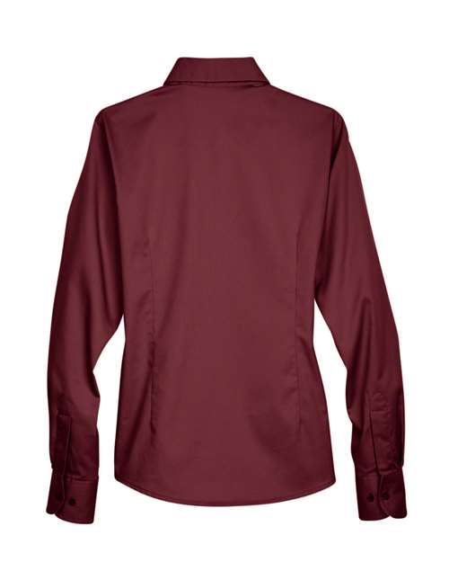 Harriton Women's Easy Blend™ Twill Dress Shirt with Stain-Release M500W