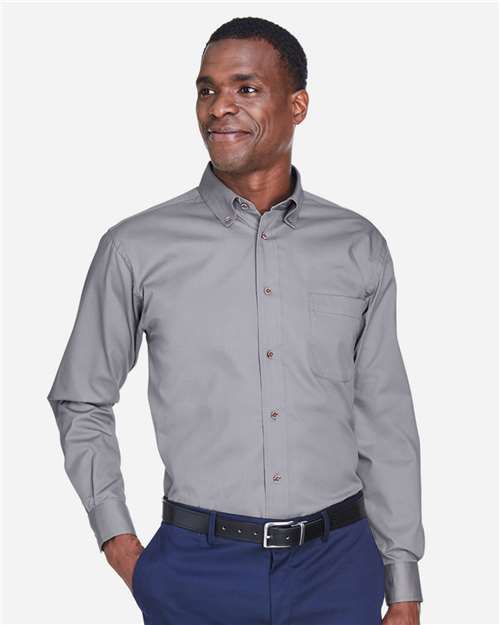 Harriton Men's Easy Blend™ Twill Shirt M500