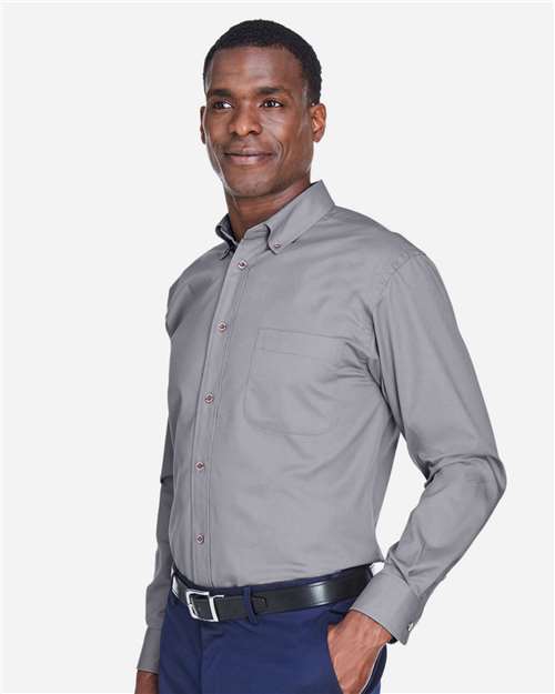 Harriton Men's Easy Blend™ Twill Shirt M500